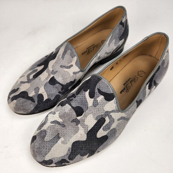 Del Toro UNISEX Camouflage Suede Loafers - M7/W9 - Picture 1 of 12